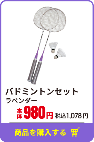 バドミントンセット　ラベンダー